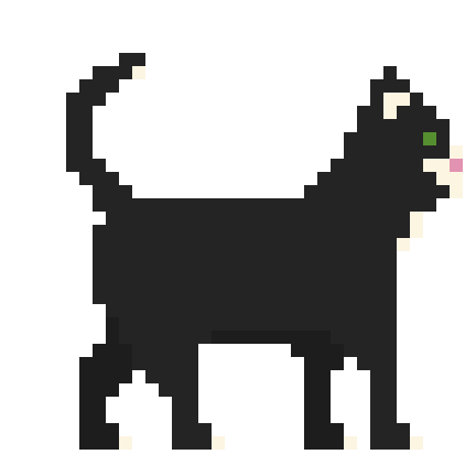 Gif image of a black cat walking